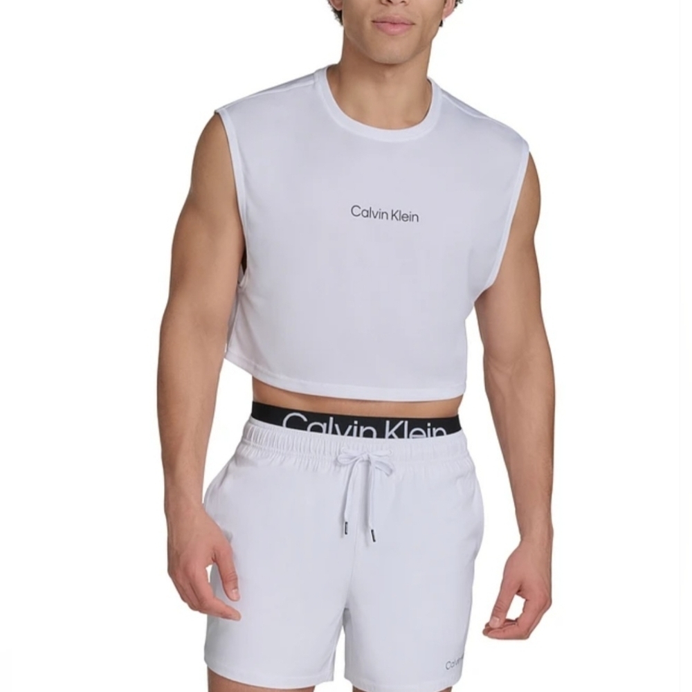 Calvin Klein Men's White Muscle Tee